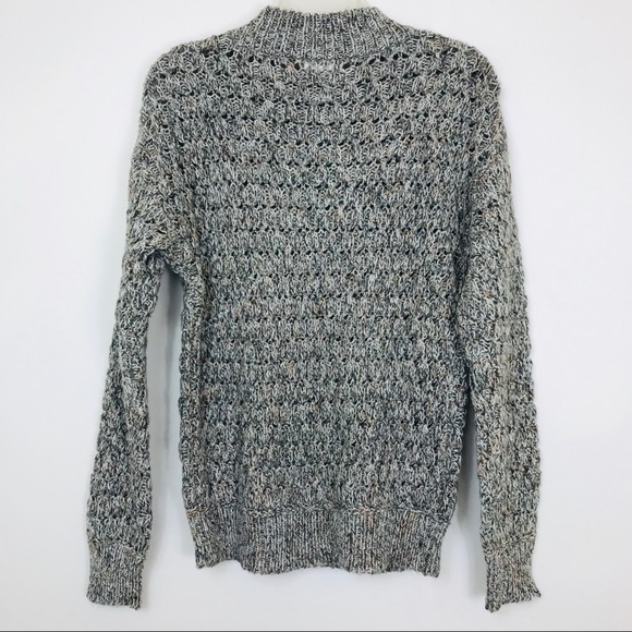 NWT Universal Thread Marled Grey Cable Knit Crew Neck Sweater Women's Size XS - Picture 4 of 6